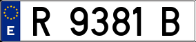 Trailer License Plate